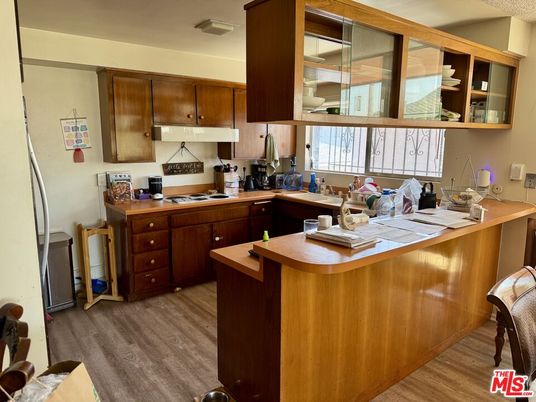 Interior, Kitchen, Wood Texture Flooring