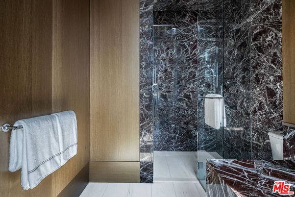 Bathroom, Glass Shower, Interior, Marble Walls