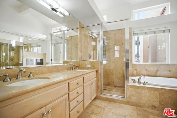 Bathroom, Dual Sink Vanities, Glass Shower, Interior