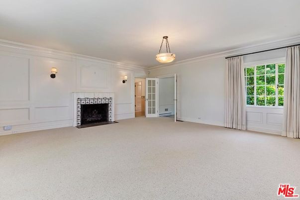 Empty room, Fireplace, Interior, Pendant Lights