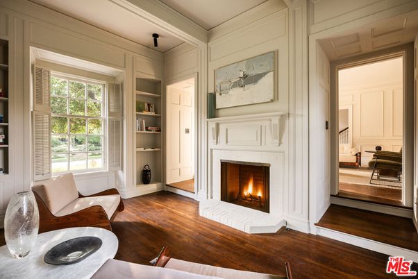 Fireplace, Interior, Living room, Wood Texture Flooring