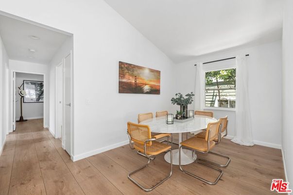 Dining room, Interior, Wood Texture Flooring