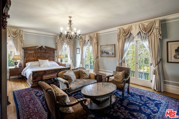Bedroom, Chandelier, Interior, Wood Texture Flooring