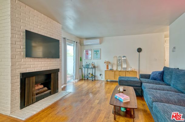 Fireplace, Interior, Living room, Stone Walls, Wood Texture Flooring