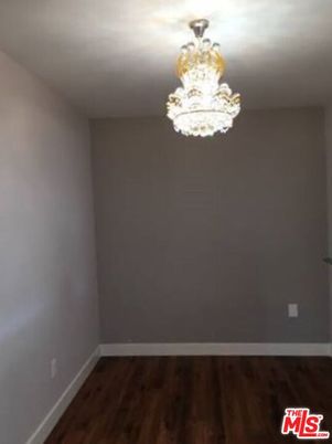 Chandelier, Empty room, Interior, Wood Texture Flooring