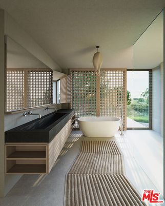 Bathroom, Free Standing Baths, Interior, Pendant Lights