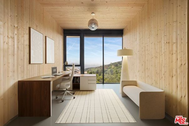 Home Office, Interior, Wooden Ceilings, Wooden Walls