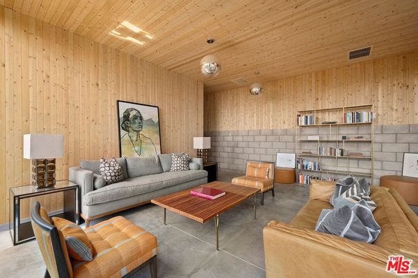 Interior, Living room, Recessed Lighting, Wooden Ceilings, Wooden Walls