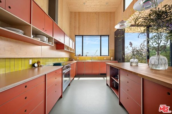 Interior, Kitchen, Stainless Steel Appliances, Wooden Ceilings, Wooden Walls