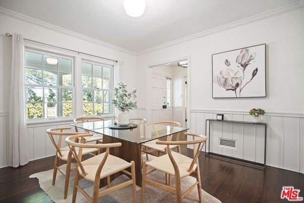 Dining room, Interior, Wood Texture Flooring