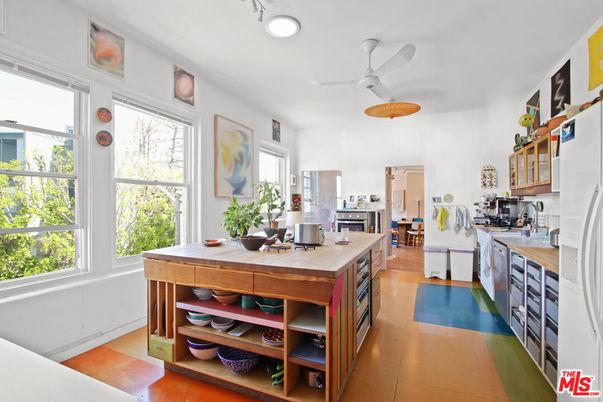 Interior, Kitchen, Wood Texture Flooring