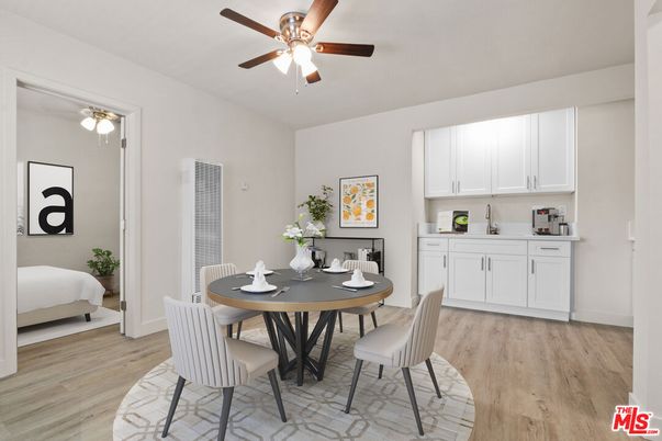 Dining room, Interior, Wood Texture Flooring