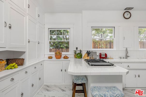 Interior, Kitchen, Marble, Tile Countertops