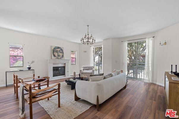 Chandelier, Fireplace, Interior, Living room, Wood Texture Flooring
