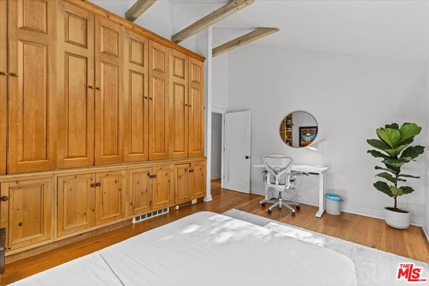 Home Office, Interior, Wooden Beams, Wood Texture Flooring