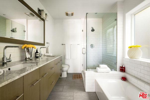 Bathroom, Dual Sink Vanities, Glass Shower, Interior