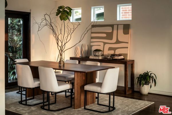 Dining room, Interior, Wood Texture Flooring