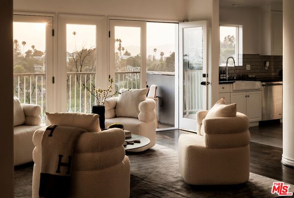 Interior, Kitchen, Living room, Wood Texture Flooring