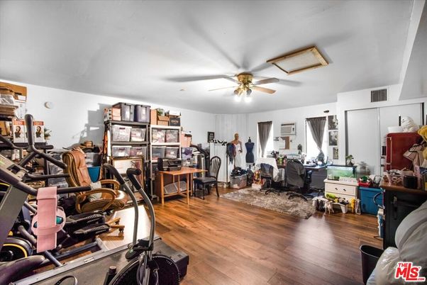 Fitness Equipment, Interior, Wood Texture Flooring
