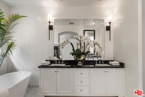 Bathroom, Dual Sink Vanities, Free Standing Baths, Interior, Marble