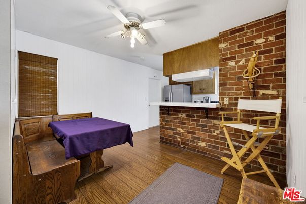 Interior, Stone Walls, Wood Texture Flooring