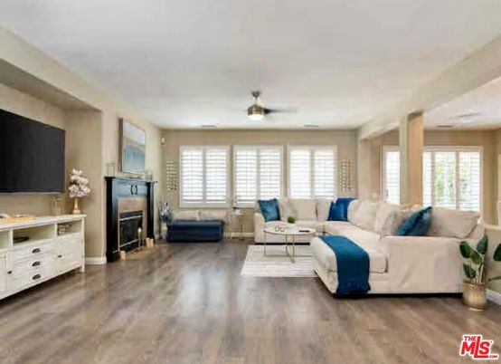 Fireplace, Interior, Living room, Wood Texture Flooring