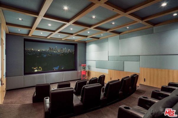 Home Theatre Room, Interior, Projection Screen, Recessed Lighting, Theatre Room