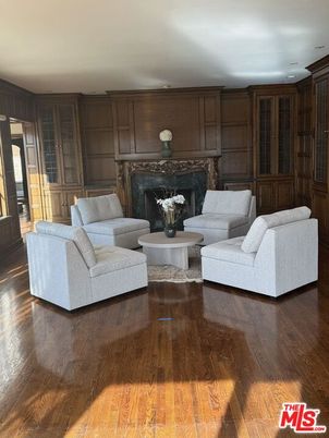 Fireplace, Interior, Living room, Wood Texture Flooring, Wooden Walls