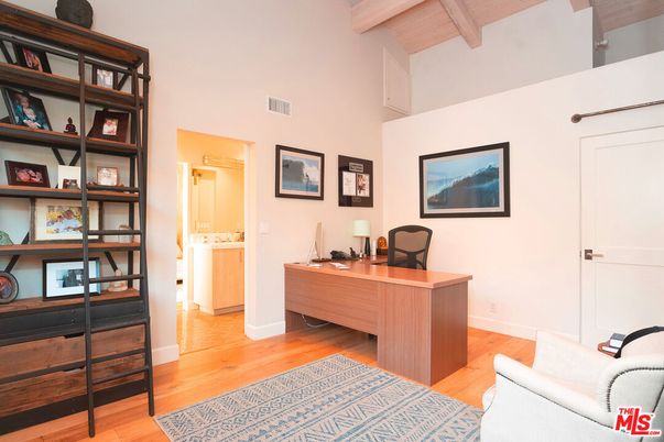 Home Office, Interior, Wooden Beams, Wood Texture Flooring