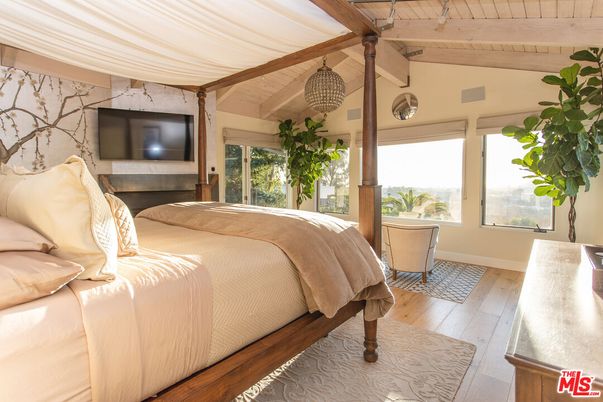 Bedroom, Interior, Wooden Beams, Wooden Ceilings, Wood Texture Flooring