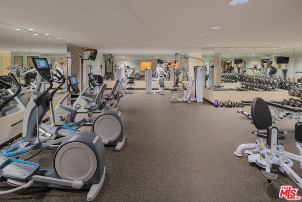 Fitness Equipment, Gym, Interior, Recessed Lighting