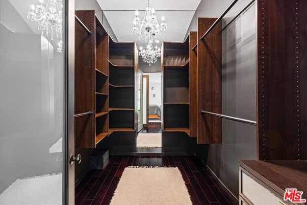 Chandelier, Interior, Walk-in Closets, Wood Texture Flooring