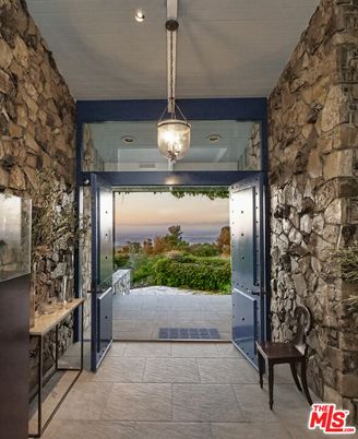 Interior, Pendant Lights, Stone Walls, Water