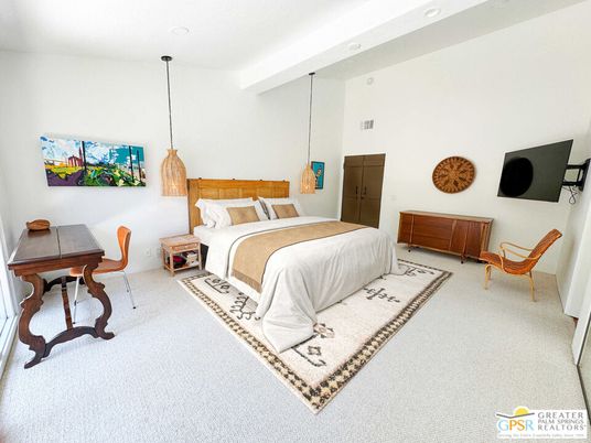 Bedroom, Interior, Pendant Lights