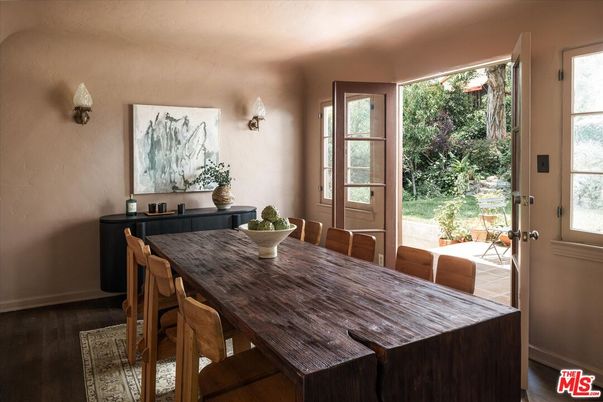 Dining room, Interior, Wood Texture Flooring