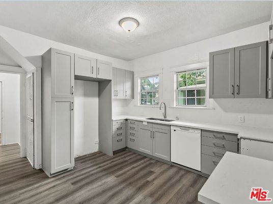 Interior, Kitchen, Wood Texture Flooring