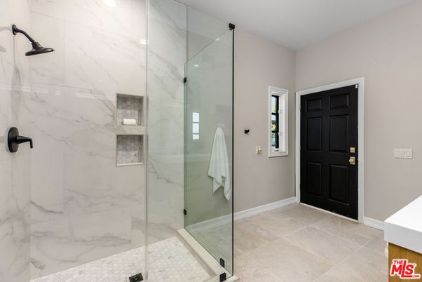Bathroom, Glass Shower, Interior, Marble Walls