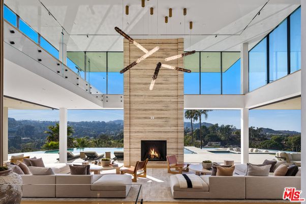 Fireplace, Interior, Living room, Pendant Lights