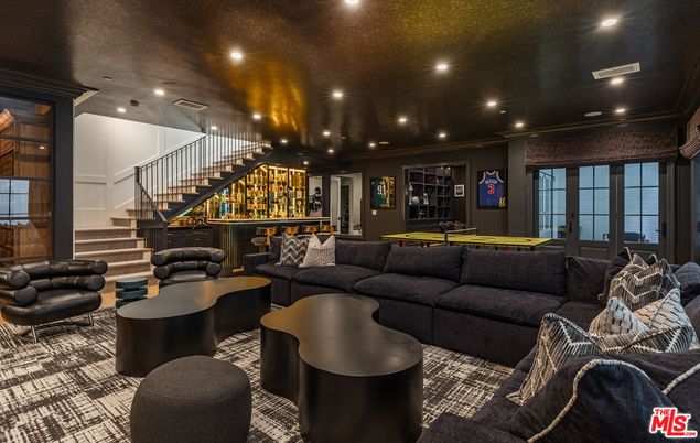 Game Room, Interior, Living room, Recessed Lighting