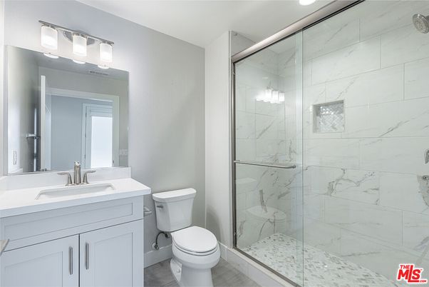 Bathroom, Glass Shower, Interior, Marble Walls