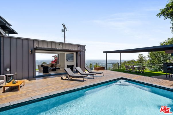 Exterior, Pool, Wood Texture Flooring