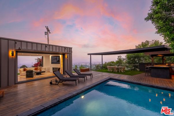 Exterior, Pool, Wood Texture Flooring