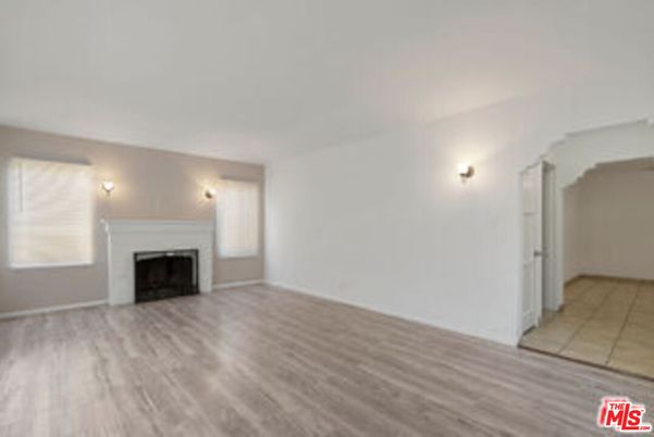Empty room, Fireplace, Interior, Wood Texture Flooring