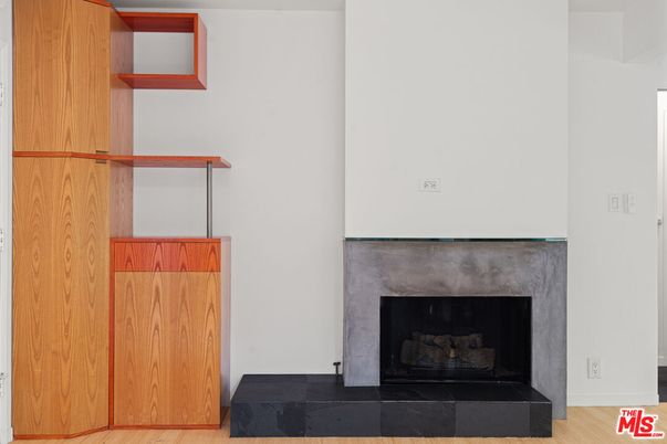 Fireplace, Interior, Wood Texture Flooring
