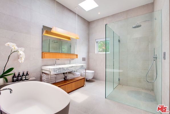 Bathroom, Dual Sink Vanities, Free Standing Baths, Glass Shower, Interior, Recessed Lighting