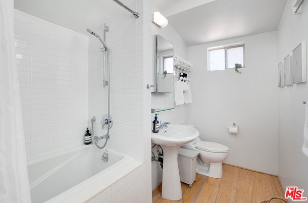 Bathroom, Interior, Wood Texture Flooring