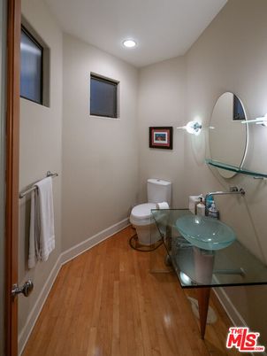 Bathroom, Interior, Recessed Lighting, Wood Texture Flooring