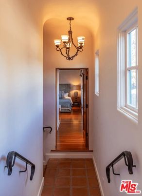 Bedroom, Chandelier, Interior, Wood Texture Flooring