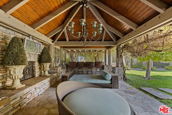 Chandelier, Exterior, Wooden Ceilings
