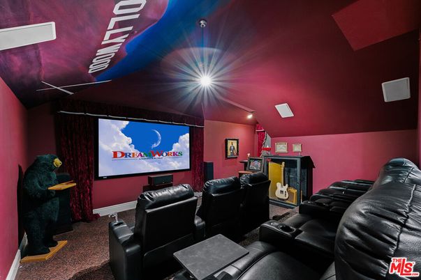 Home Theatre Room, Interior, Projection Screen, Recessed Lighting, Theatre Room